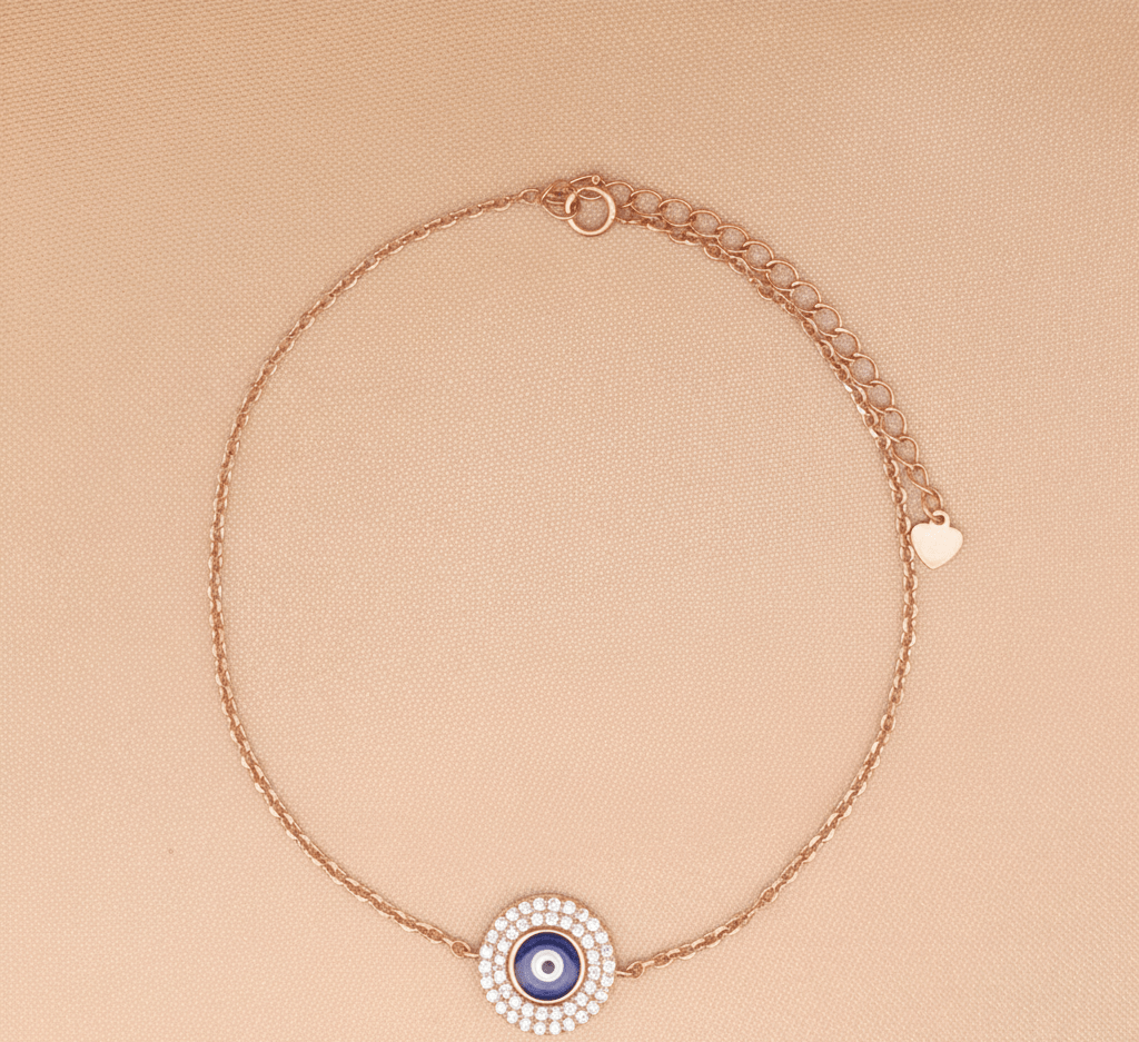 Shielding Eye (Single) Anklet (Pure Silver)
