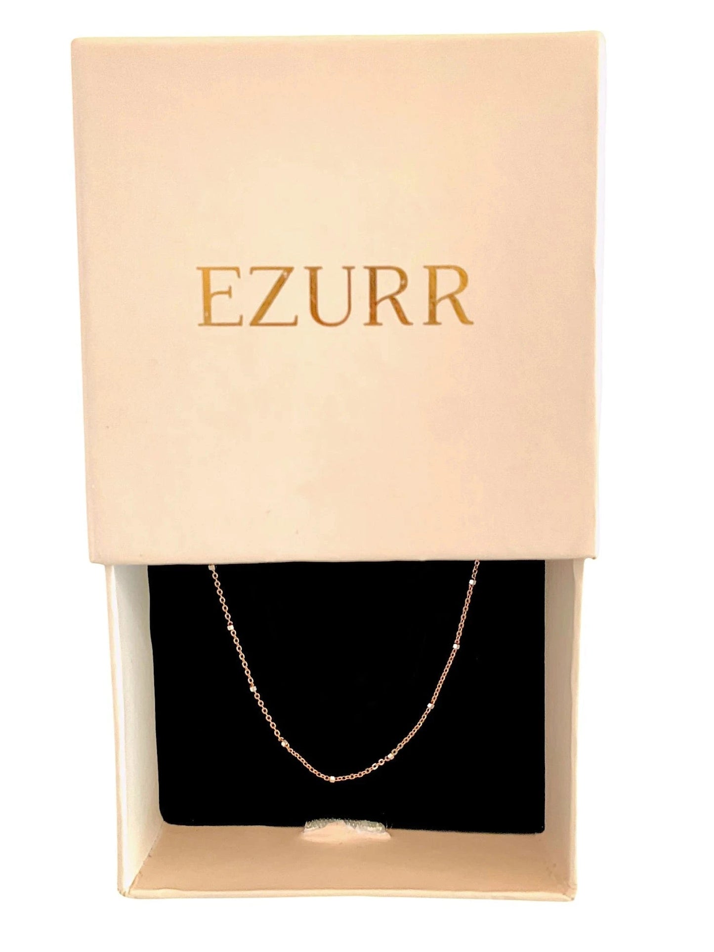 Tiny Link (Single) Anklet (Pure Silver) - Rose Gold