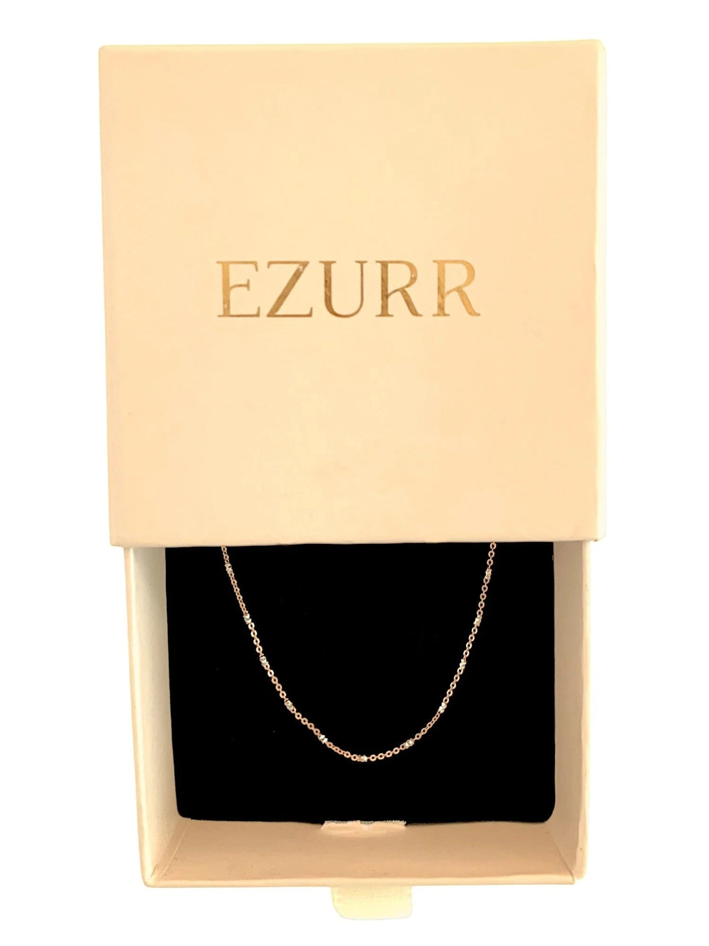 Tiny Links (Single) Anklet (Pure Silver) - Rose Gold