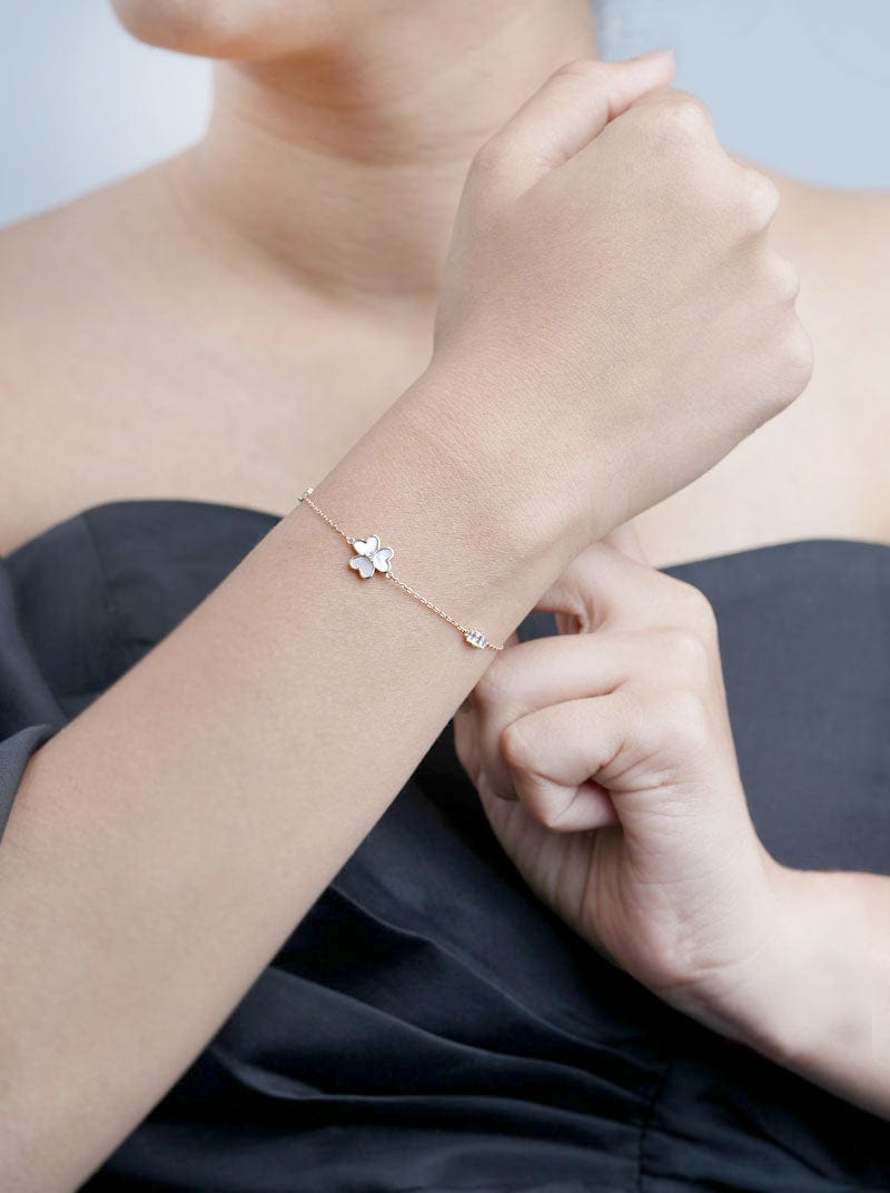 Floral Bracelet Rose Gold