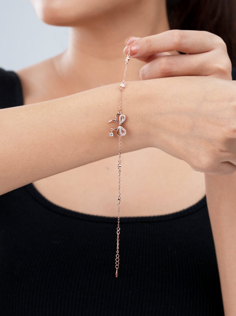 Princess Bow Bracelet Rose Gold