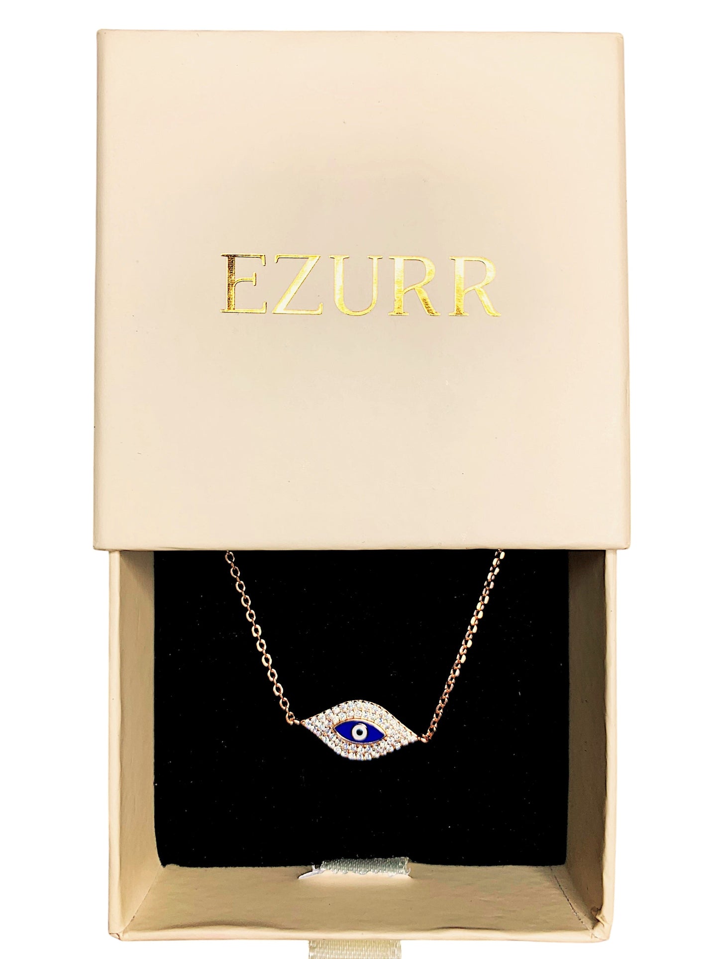 Big Evil Eye Bracelet (Pure Silver) - Rose Gold