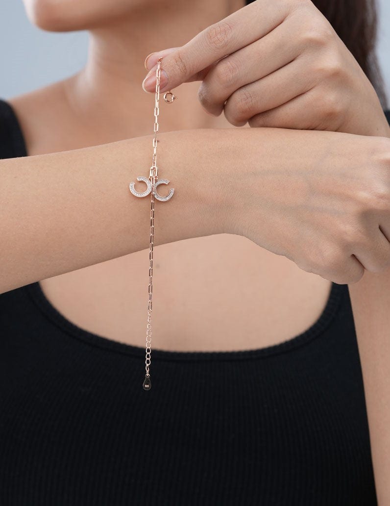 Double C Bracelet Rose Gold