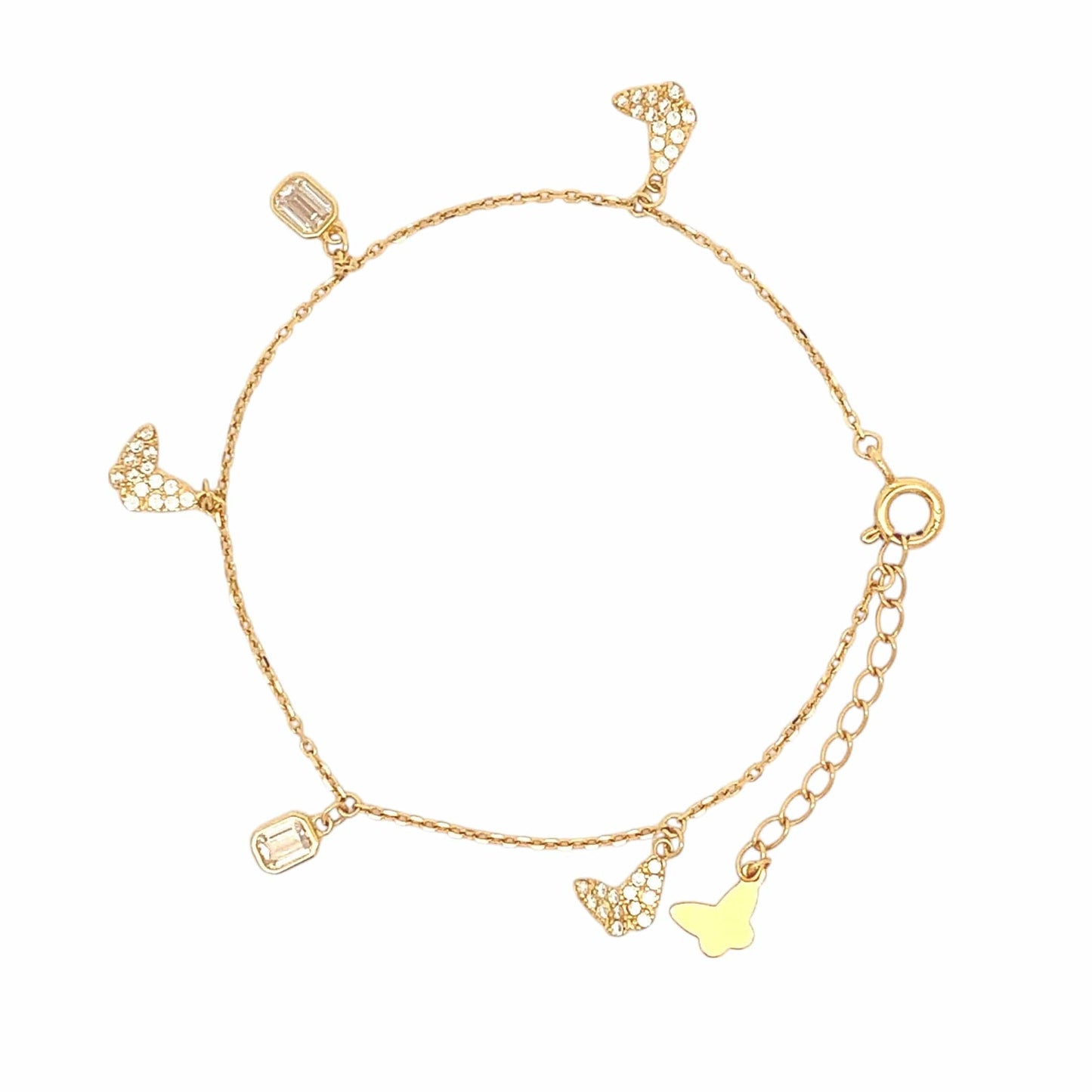 Charming Butterfly Bracelet (Pure Silver) - Gold