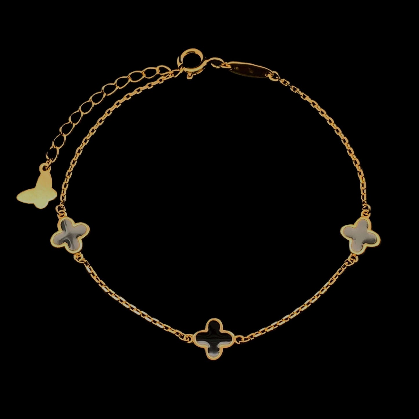 3 Clover Bracelet Gold