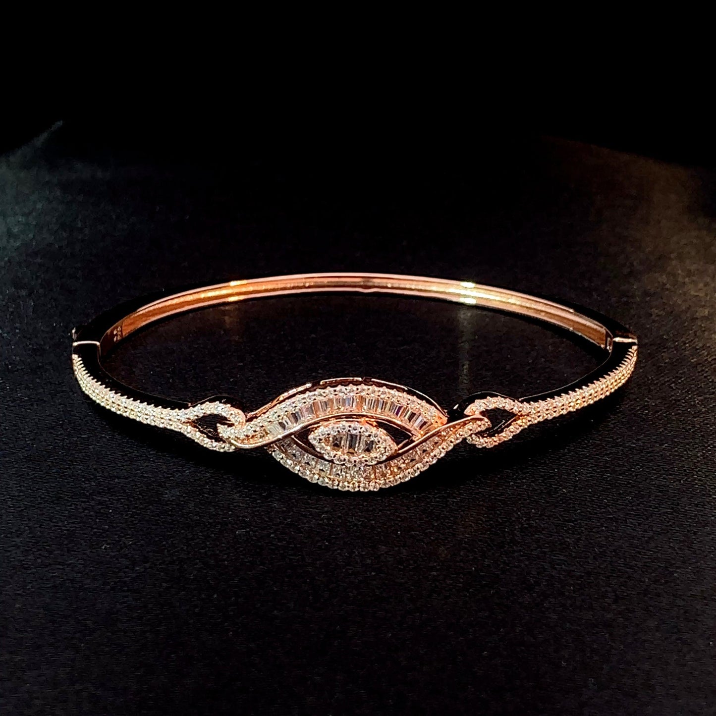 Mystic Eye Cuff Bracelet Rose Gold