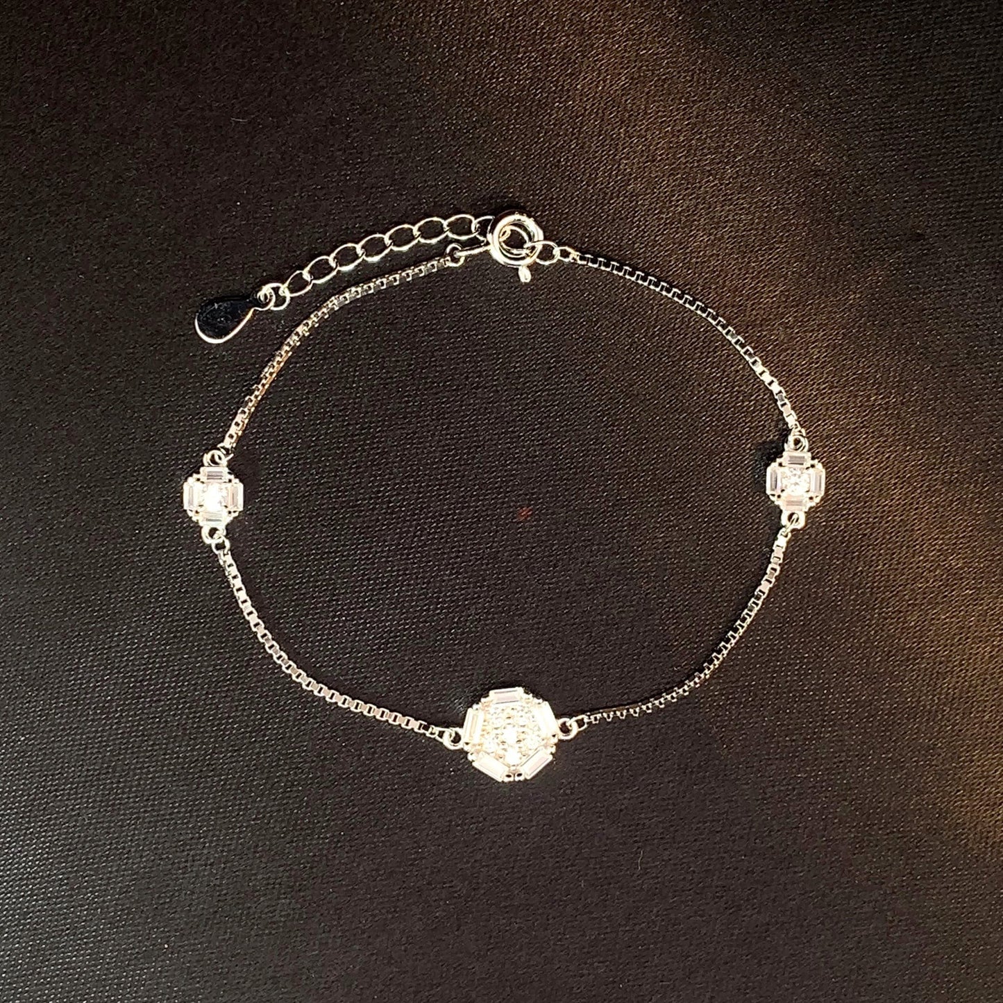 Hexa Fusion Bracelet Silver