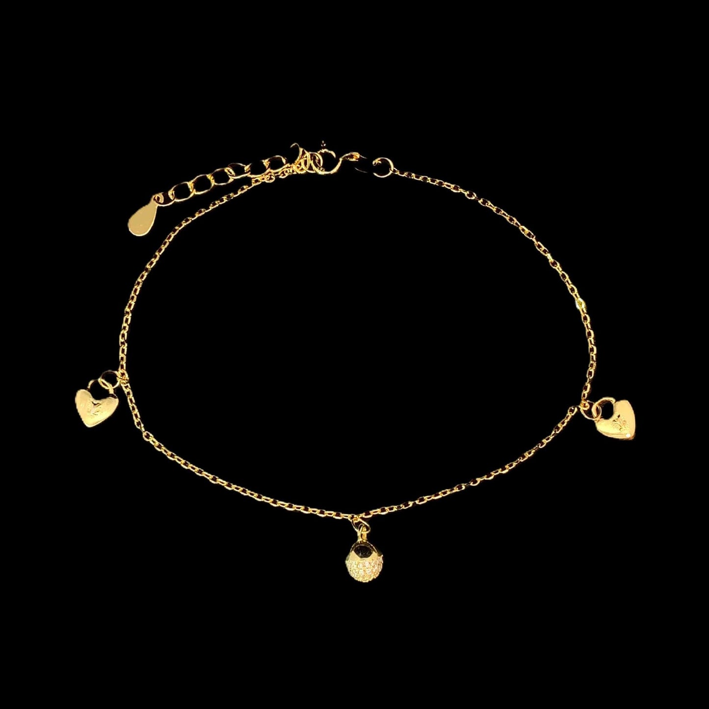 Zircon Ball of Love Bracelet Gold