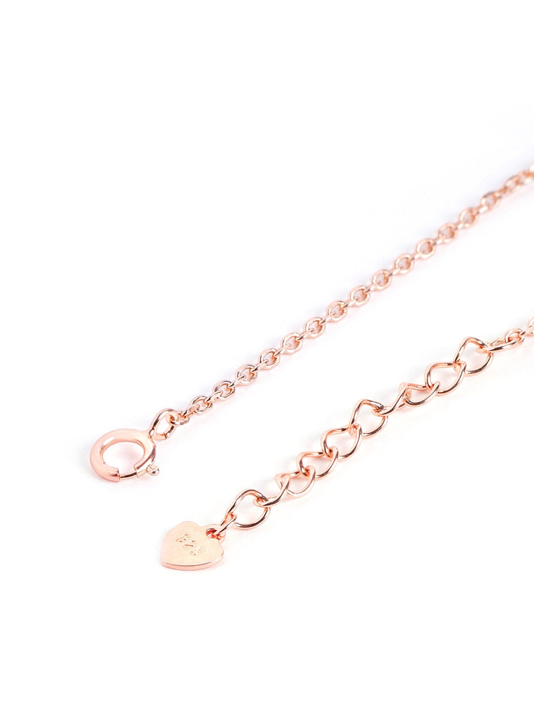 Sky Blue Evil Eye Bracelet (Pure Silver) - Rose Gold