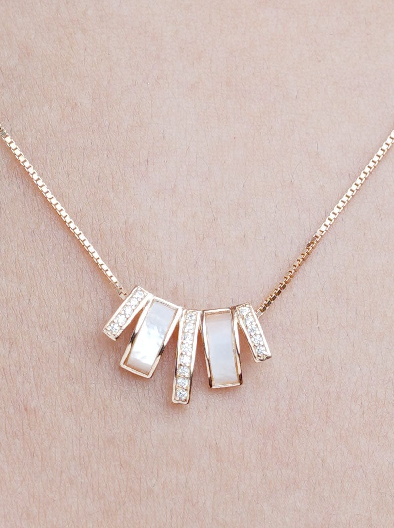 Down-crown Pendant Chain Rose Gold