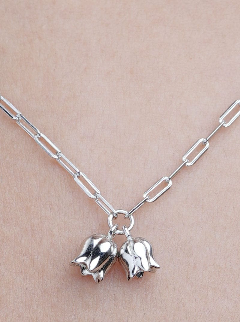 Lily of the valley Pendant Chain Silver