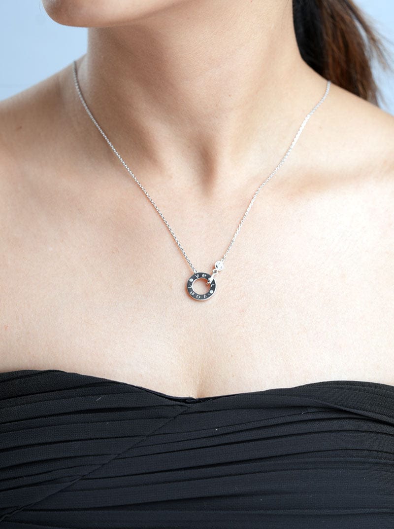 Love Circle Pendant Chain