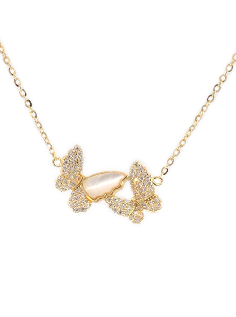 Double Butterfly Pendant Chain