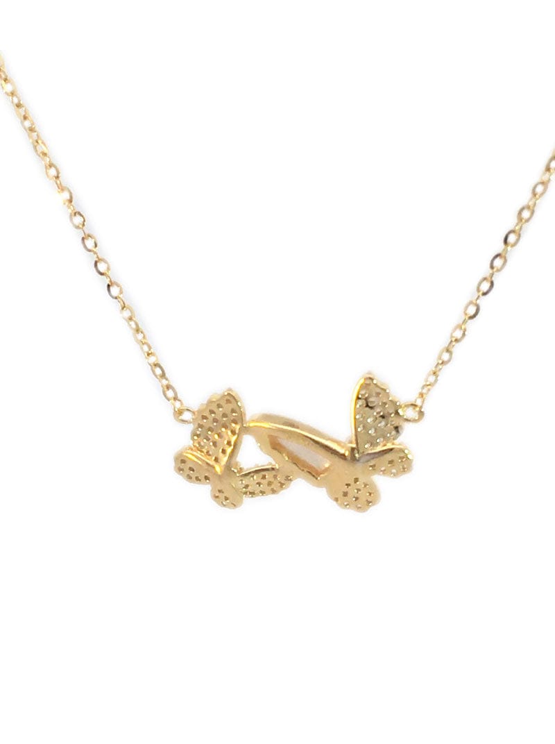 Double Butterfly Pendant Chain