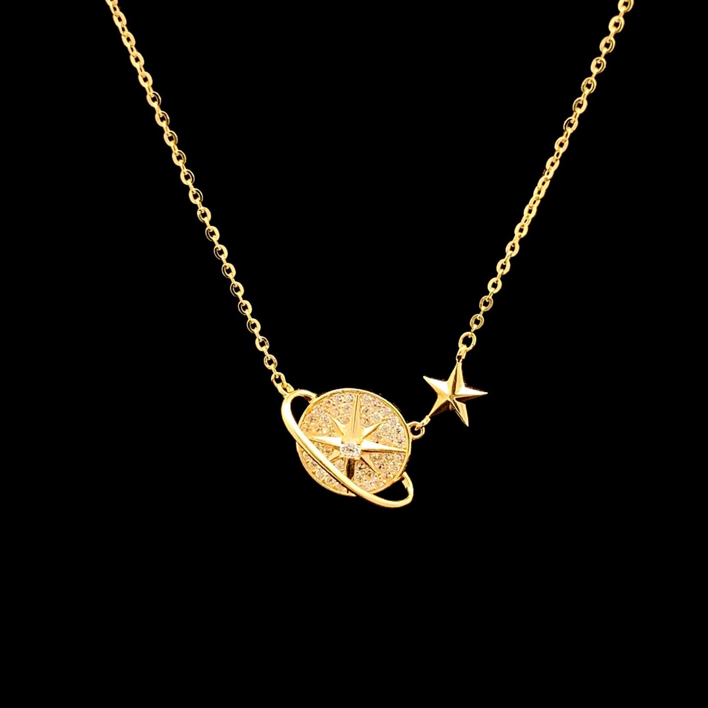 Saturn North Star Pendant Chain