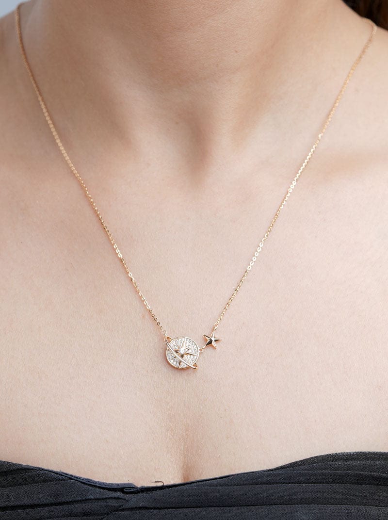 Saturn North Star Pendant Chain
