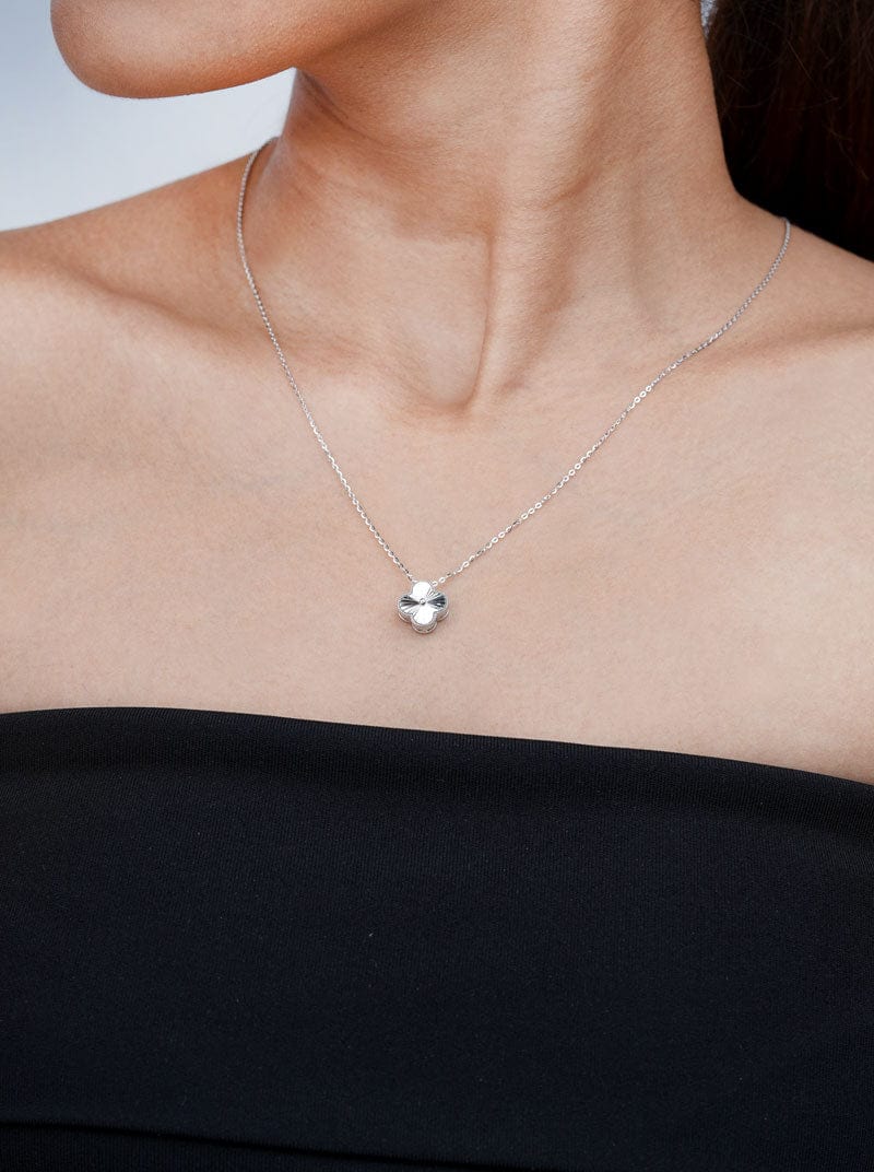 Zircon Clover Pendant Chain