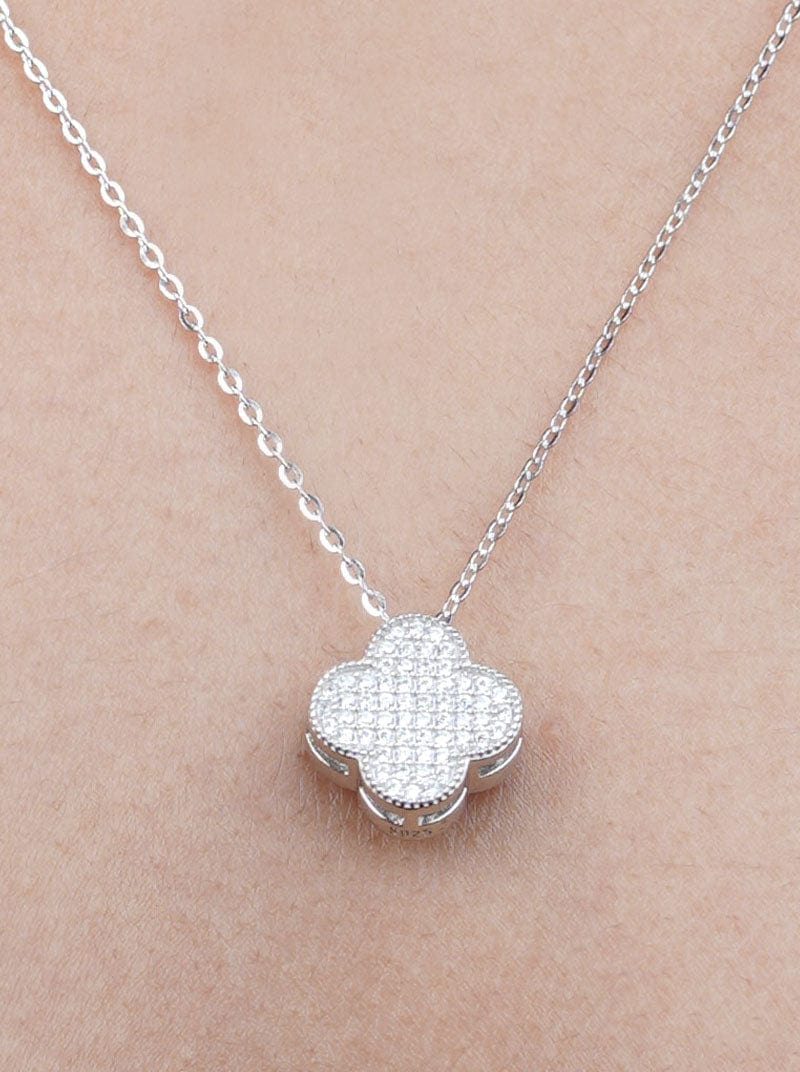 Zircon Clover Pendant Chain