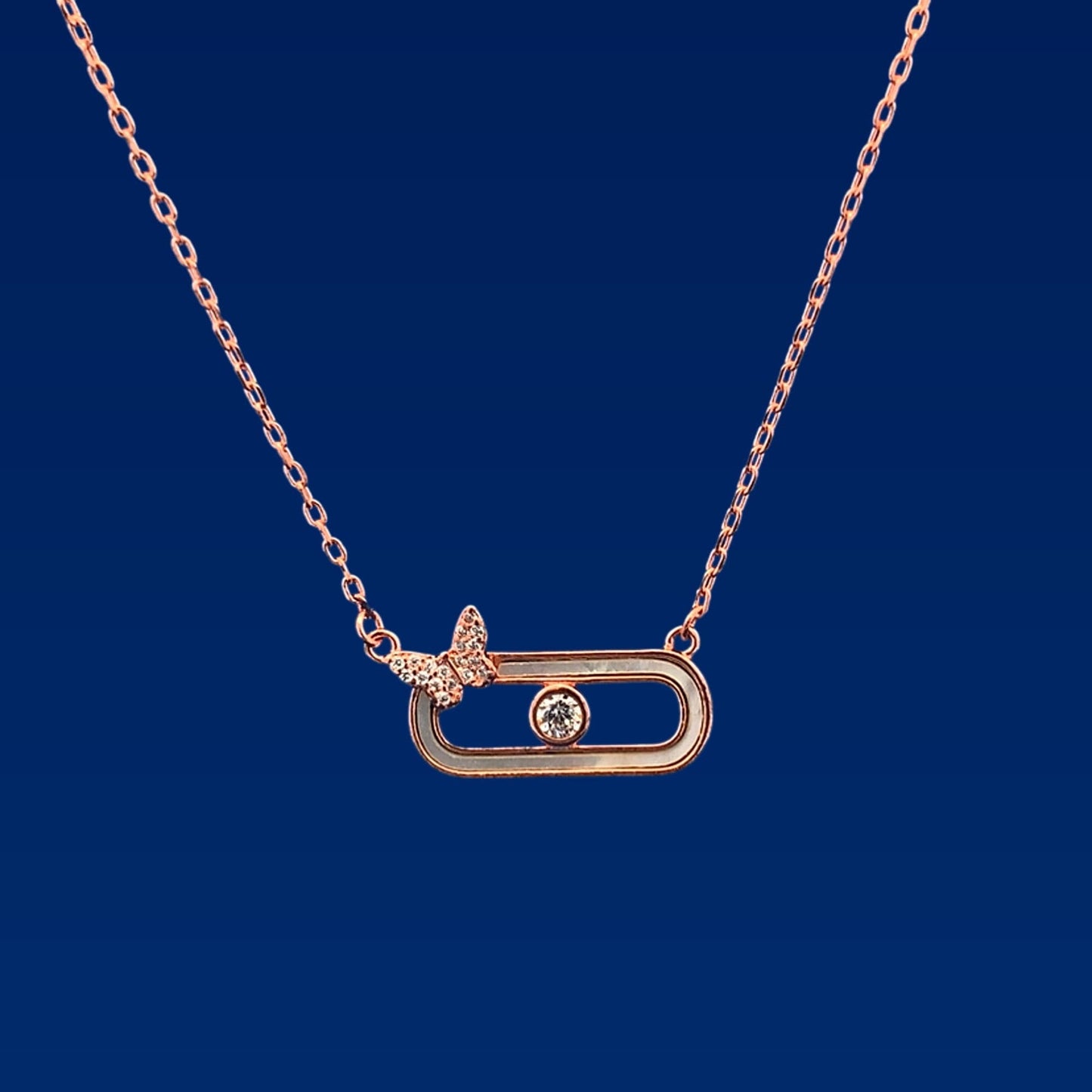 Geo Butterfly Pendant Chain