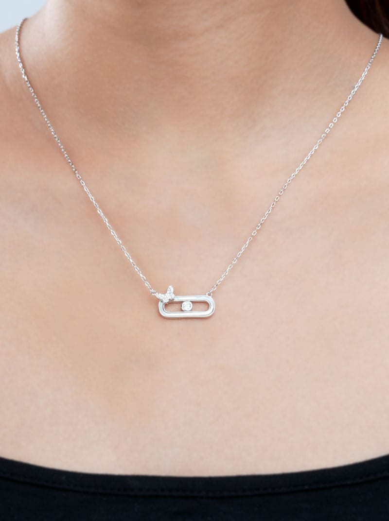 Geo Butterfly Pendant Chain