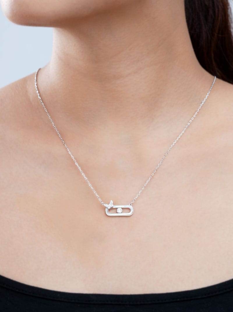 Geo Butterfly Pendant Chain