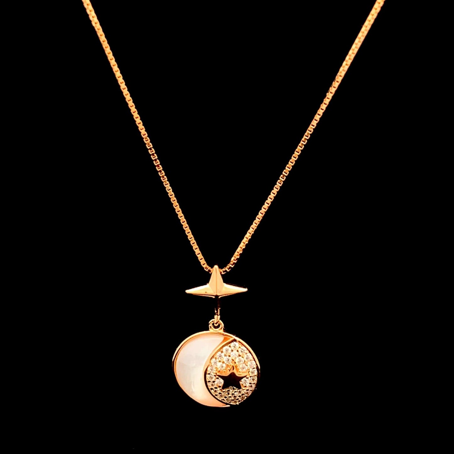 Moonlit Star Pendant Chain