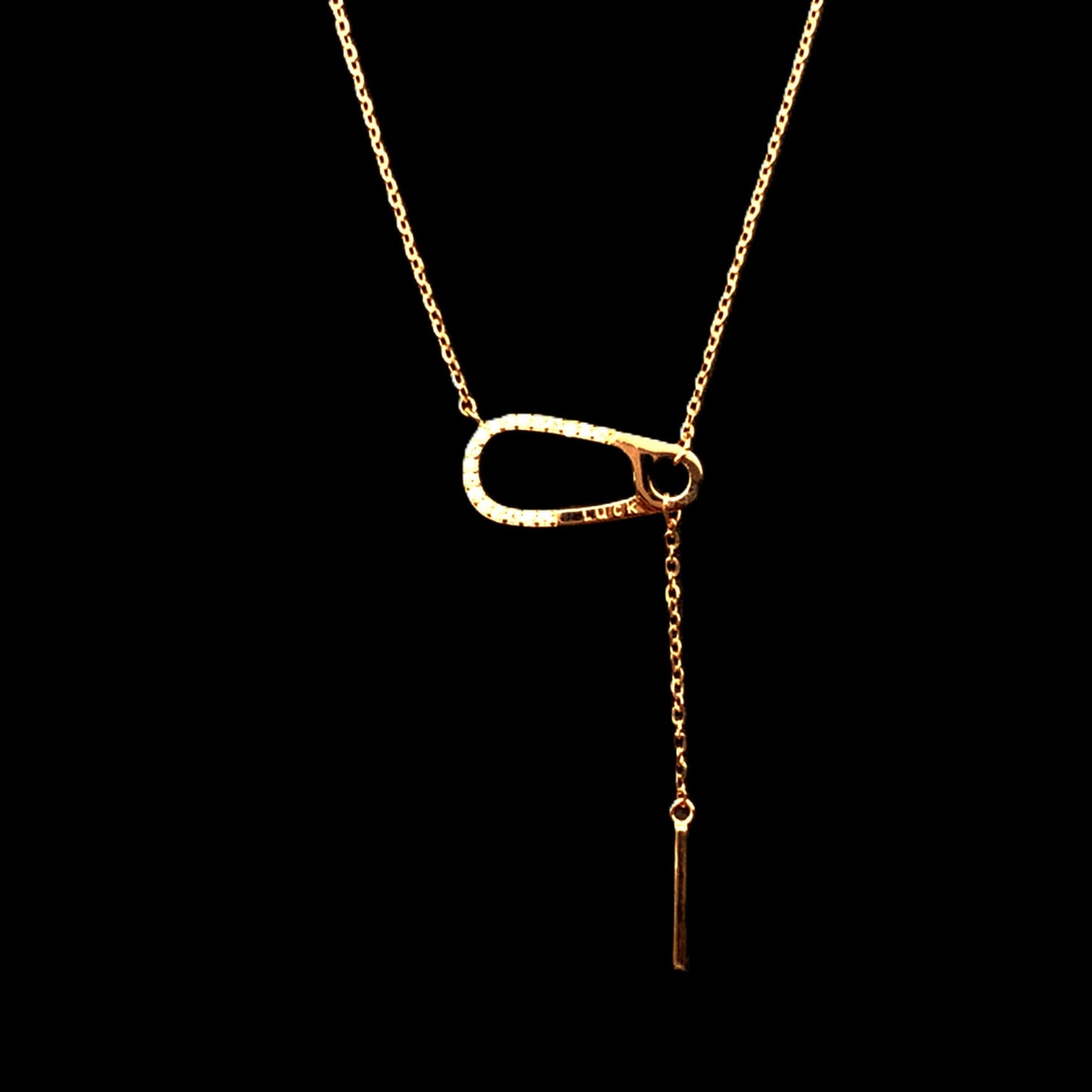 Luck Pendant Chain Rose Gold
