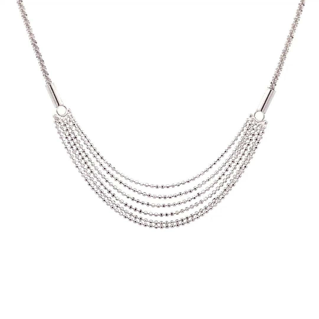 Multi Strand Pendant Chain (Pure Silver) - Silver