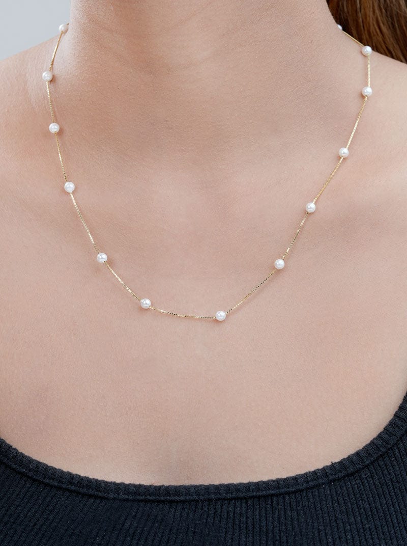 Pearl Link Pendant Chain (Pure Silver)