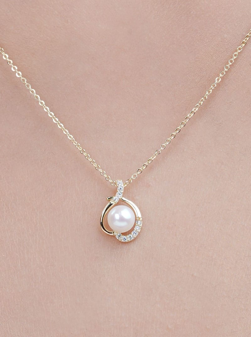 Pearl Grace Pendant Chain (Pure Silver)