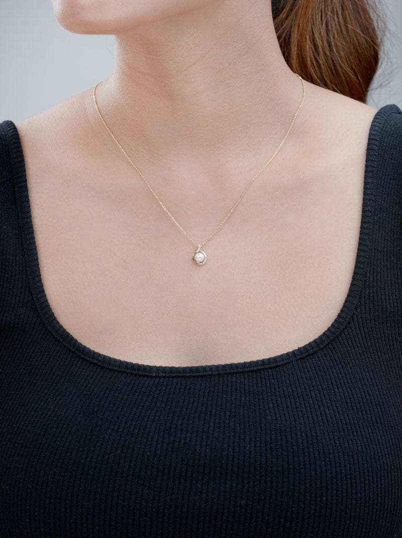 Pearl Grace Pendant Chain (Pure Silver)