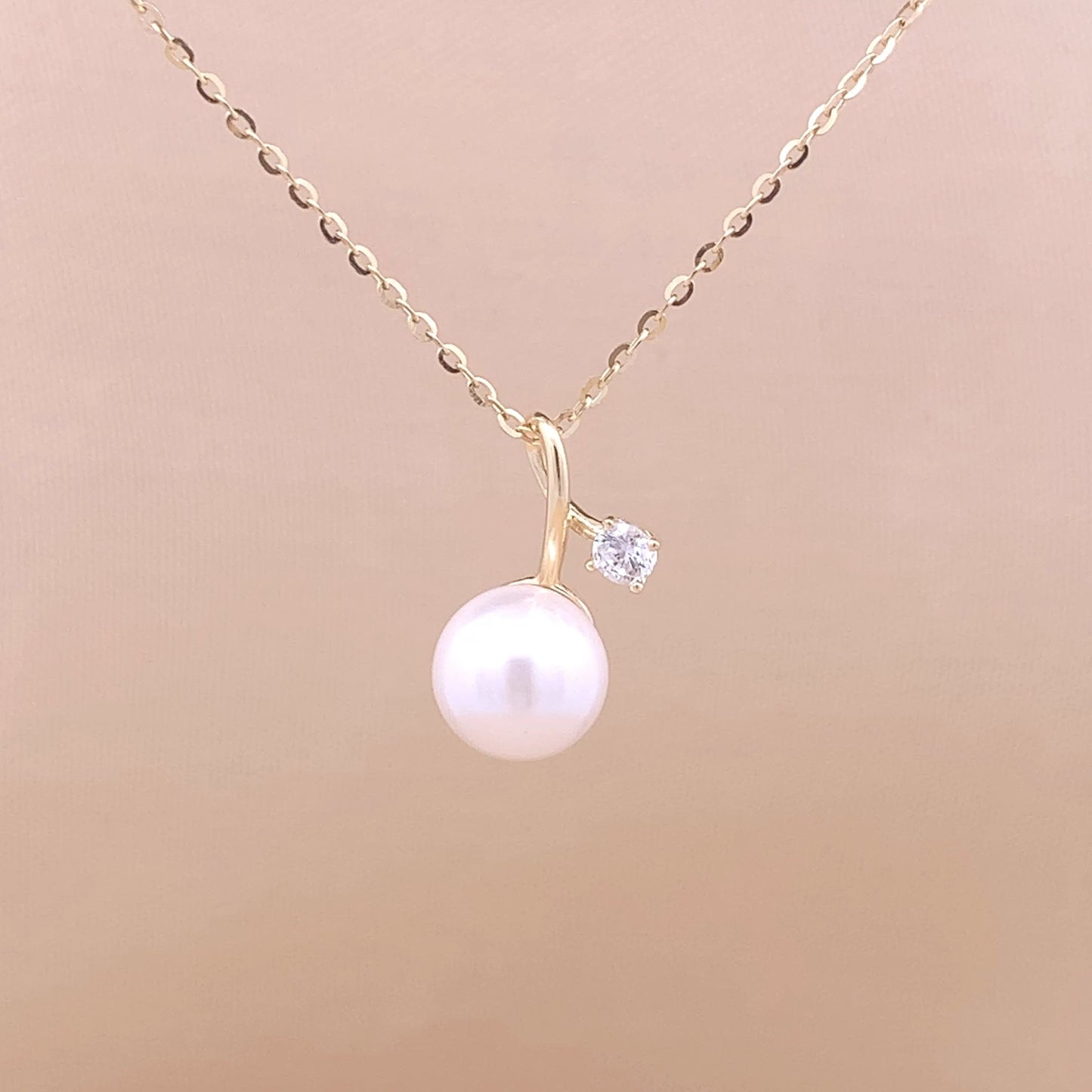 Pearl Essence Pendant Chain (Pure Silver) - Gold