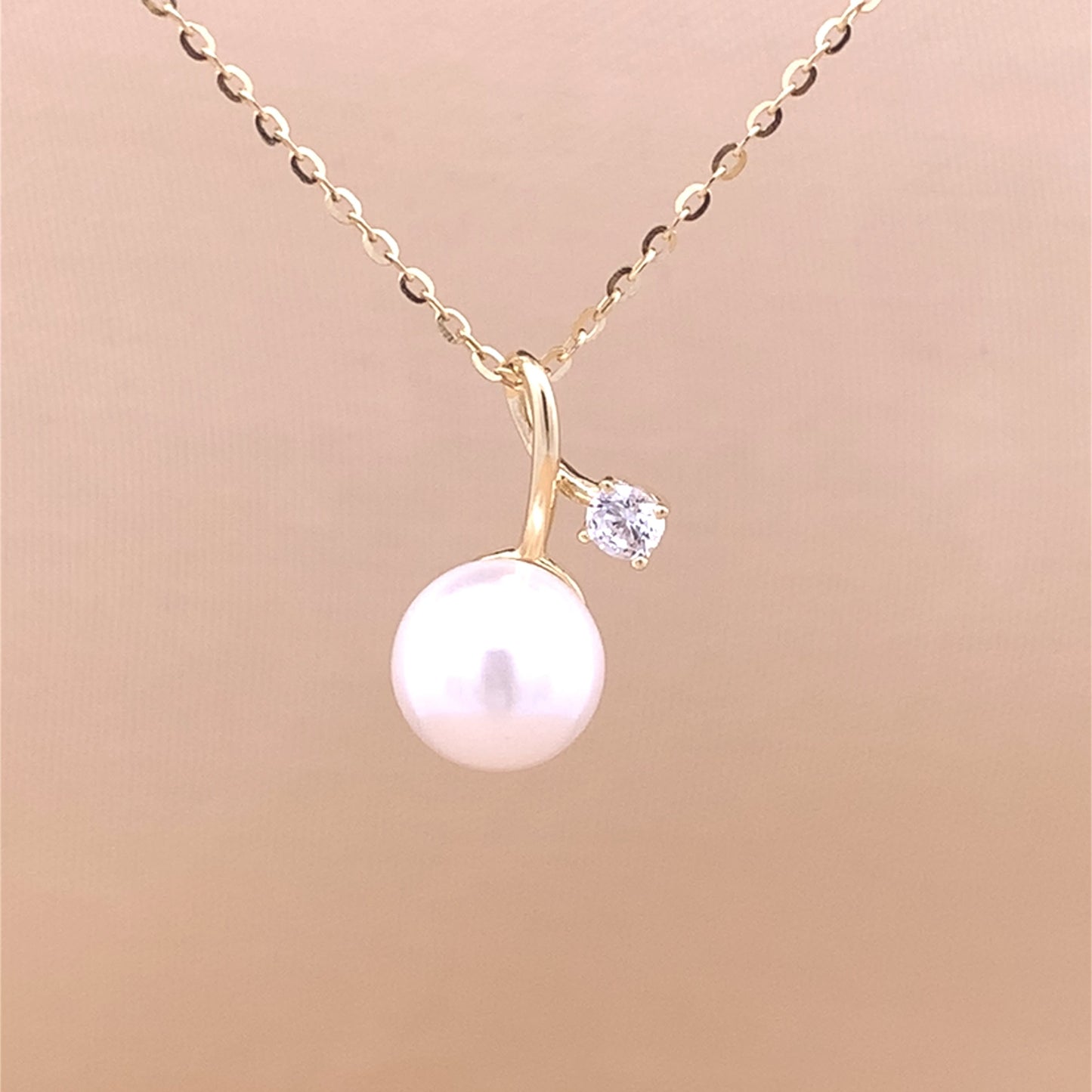 Pearl Essence Pendant Chain (Pure Silver) - Gold