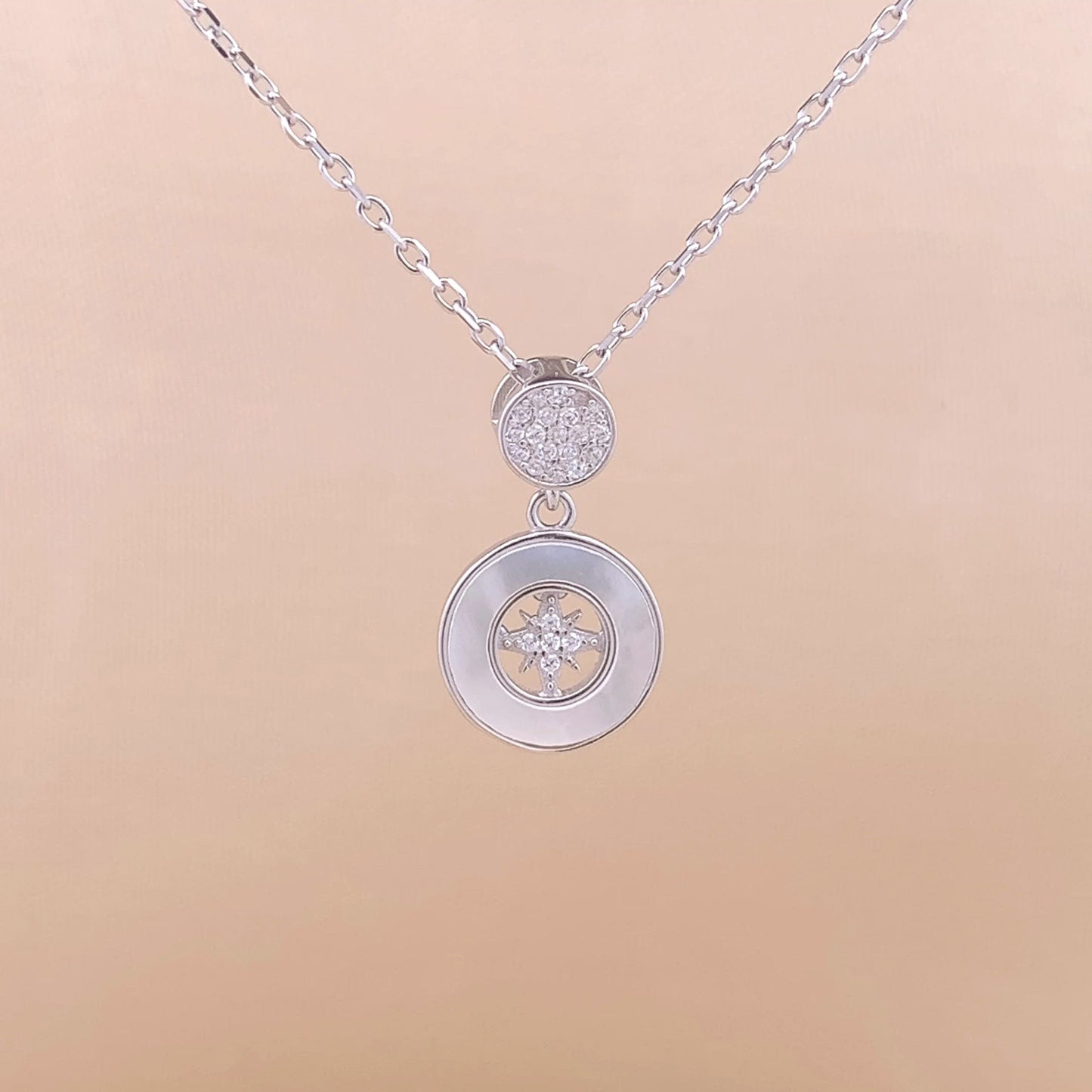 Round Northstar Pendant Chain (Pure Silver)