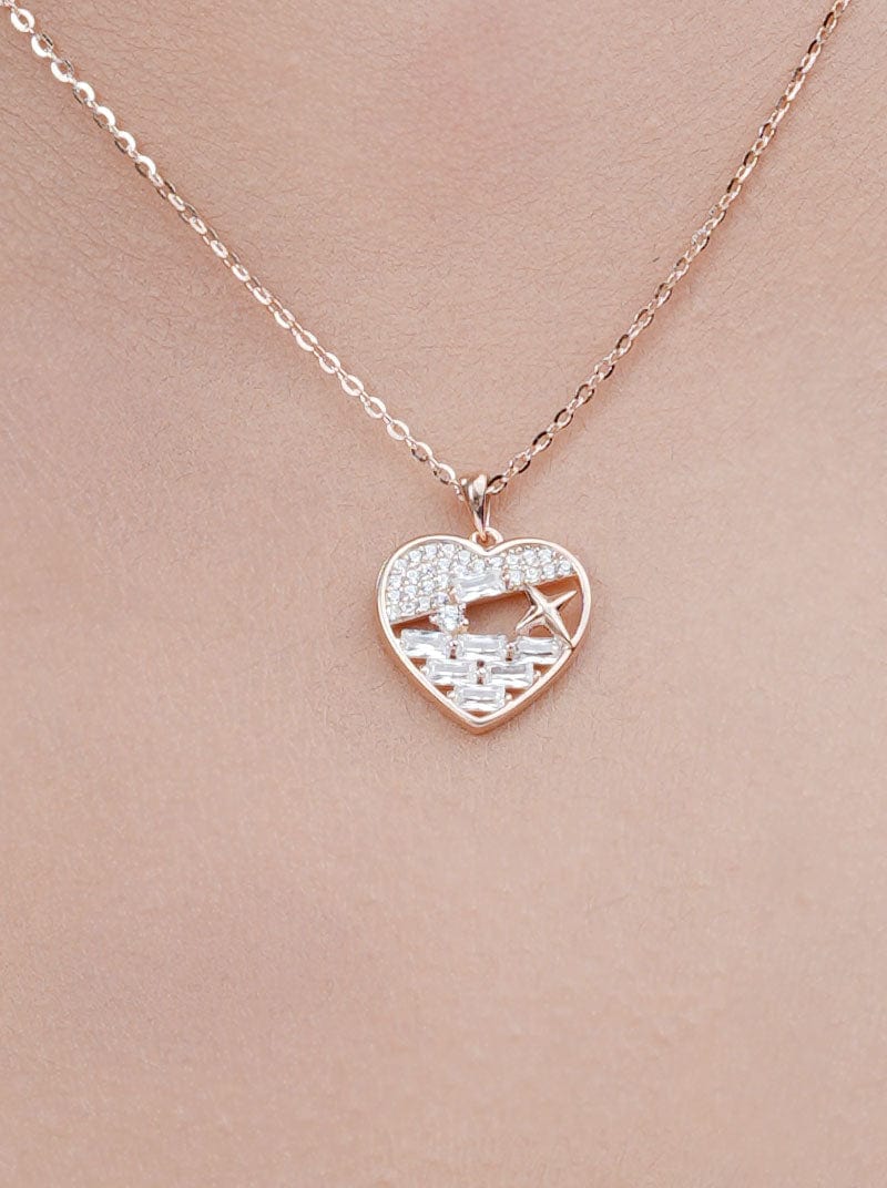 Cosmic Love Pendant Chain (Pure Silver)