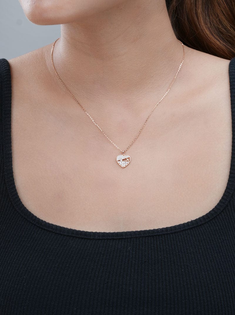 Cosmic Love Pendant Chain (Pure Silver)