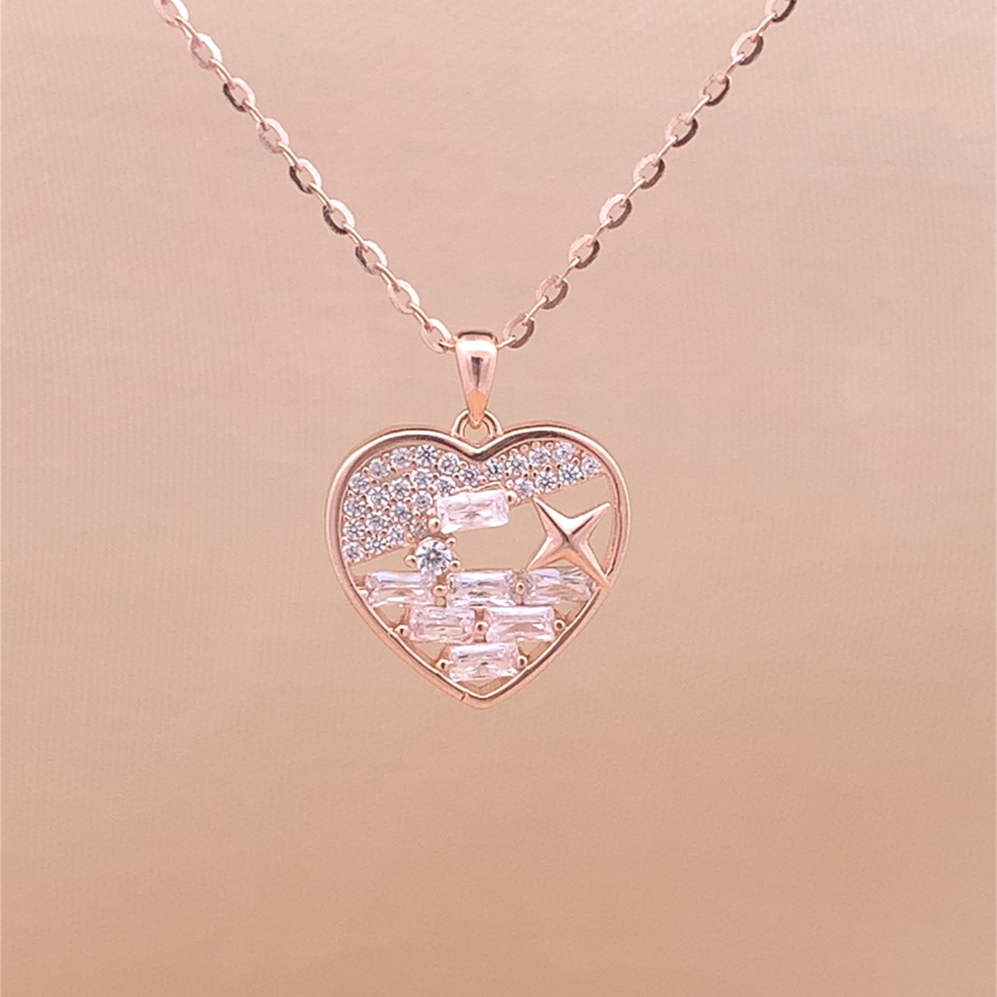 Cosmic Love Pendant Chain (Pure Silver)