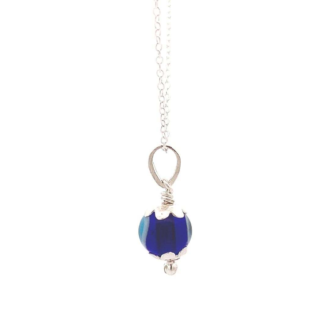 Evil Eye Aura Chain & Pendant (925 Real Silver) - Silver