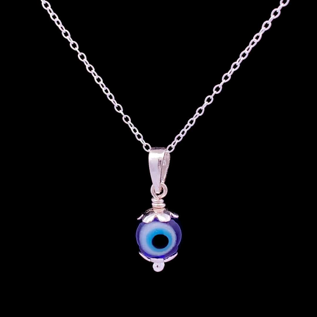 Evil Eye Aura Chain & Pendant (925 Real Silver) - Silver