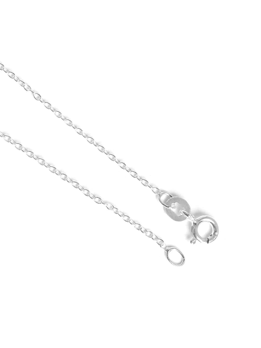 Mystic 5 Mukhi Rudraksha Chain & Pendant (925 Real Silver) - Silver