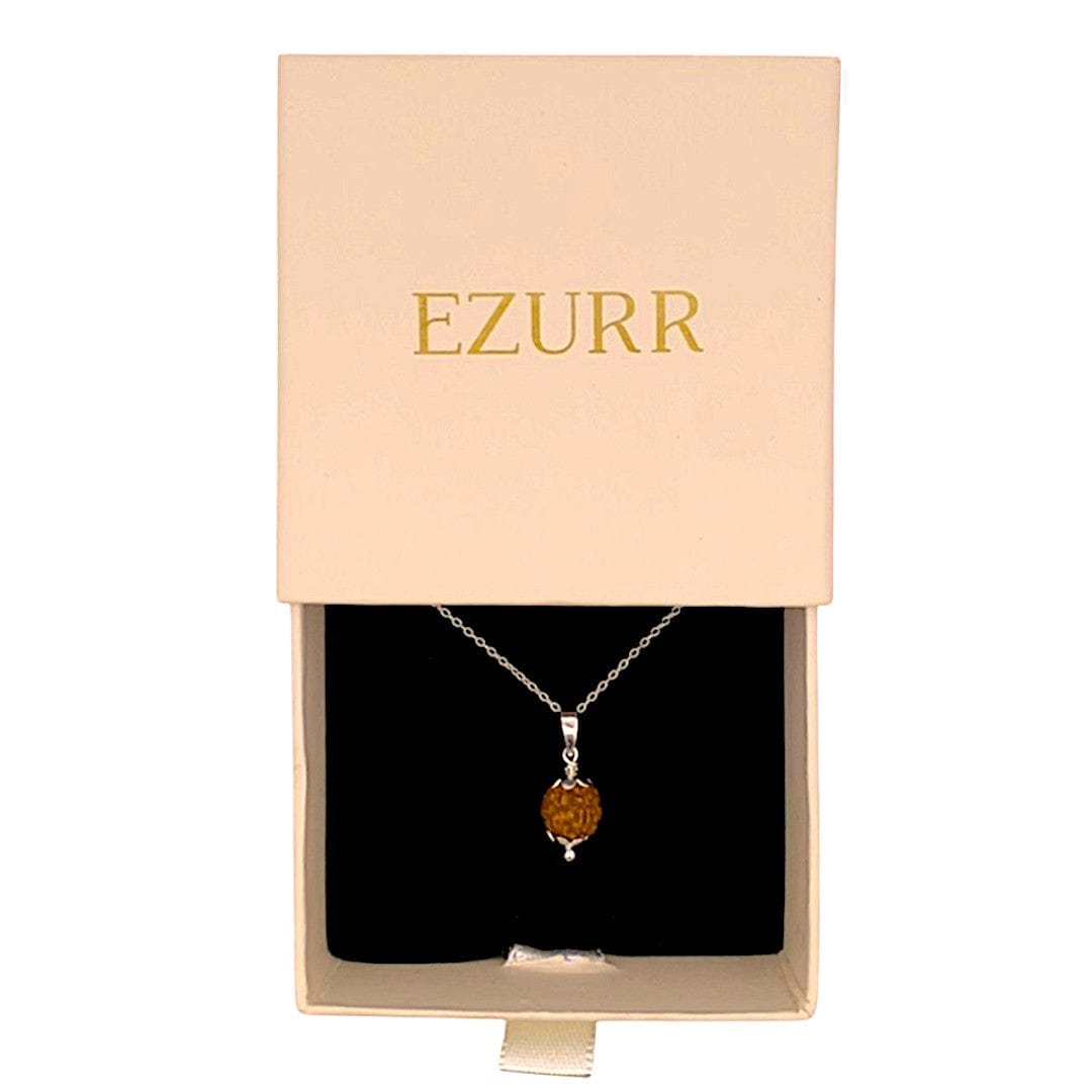 Mystic 5 Mukhi Rudraksha Chain & Pendant (925 Real Silver) - Silver