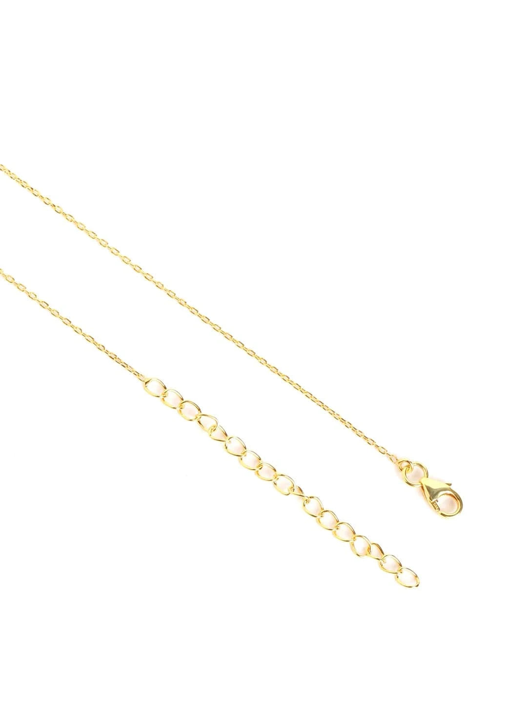 Noir Navy Pendant Chain (Pure Silver) - Gold