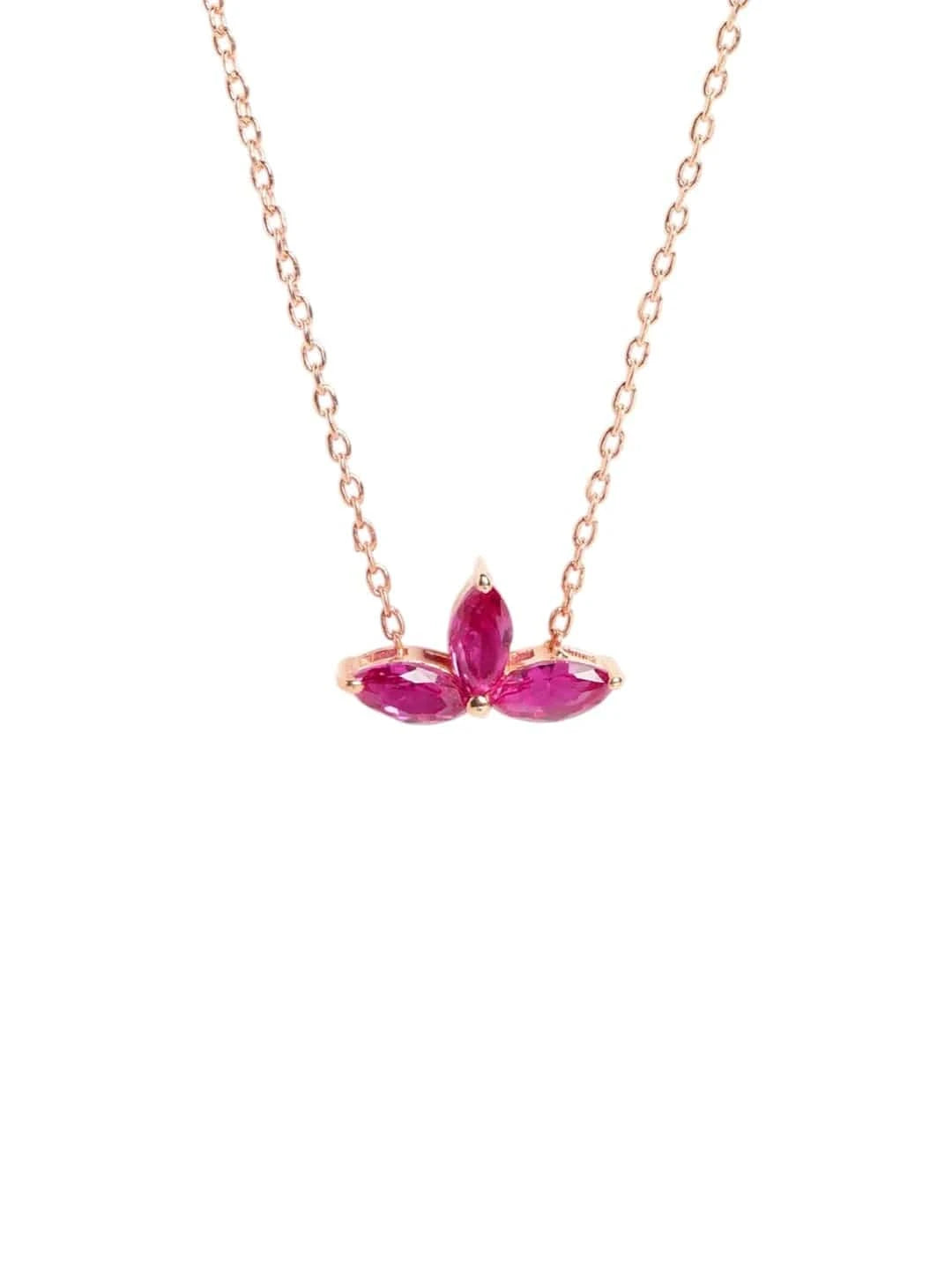 Crimson Pendant Chain (Pure Silver) - Rose Gold