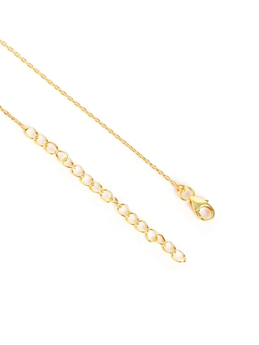 Verdant Ray Pendant Chain (925 Real Silver) - Gold
