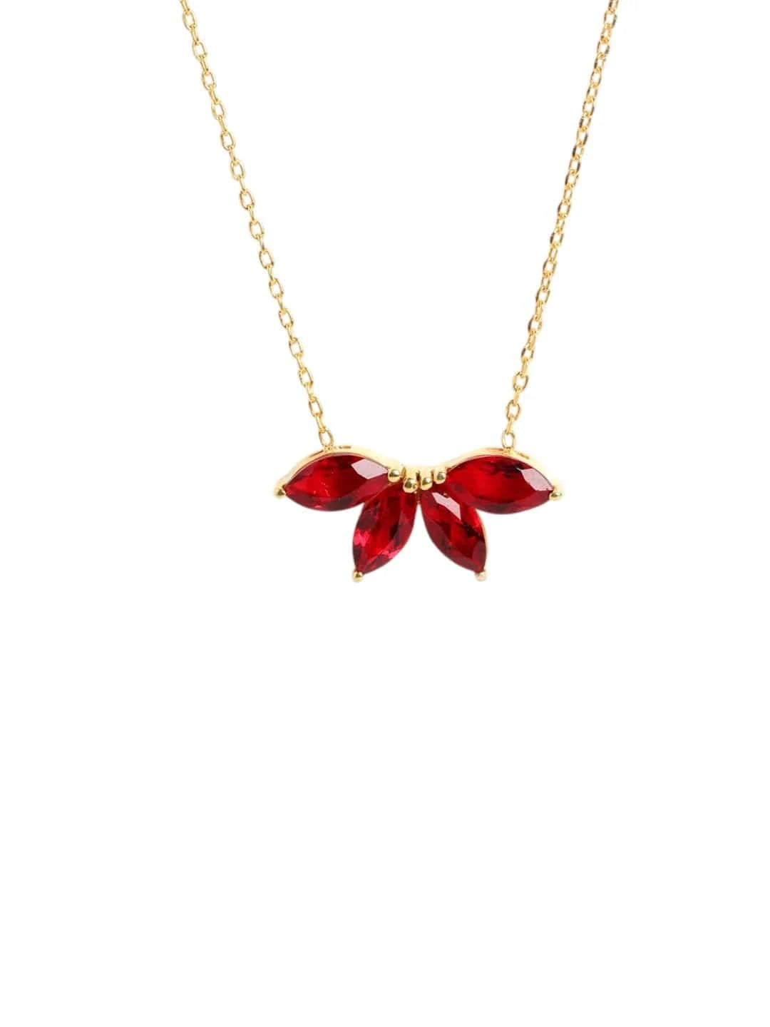 Sanguine Ray Pendant Chain (925 Real Silver) - Gold