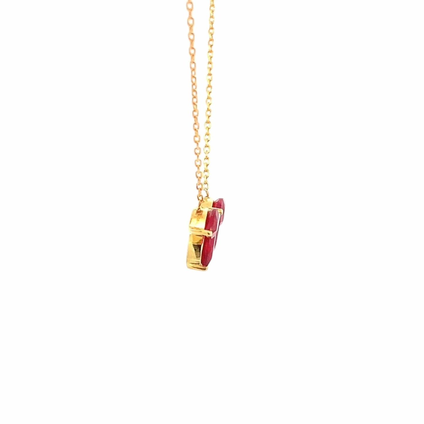 Sanguine Ray Pendant Chain (925 Real Silver) - Gold