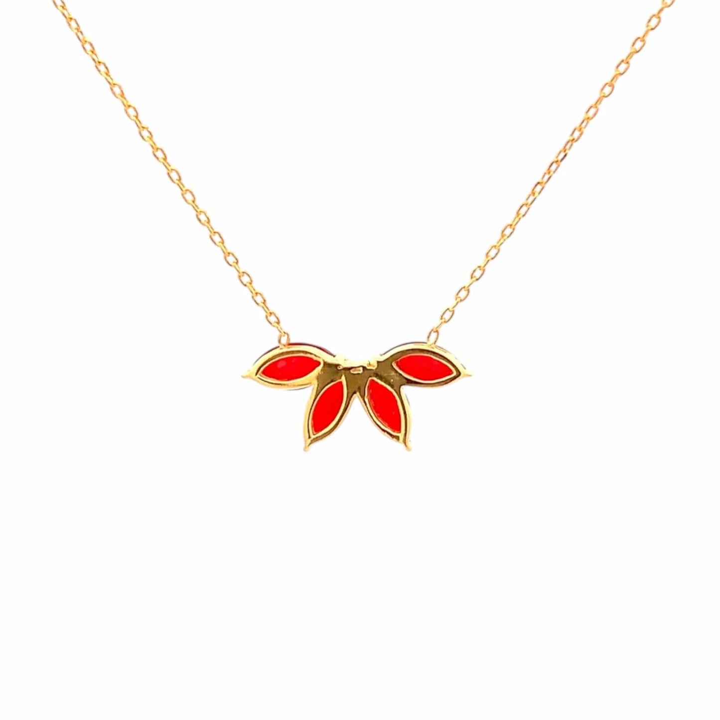 Sanguine Ray Pendant Chain (925 Real Silver) - Gold
