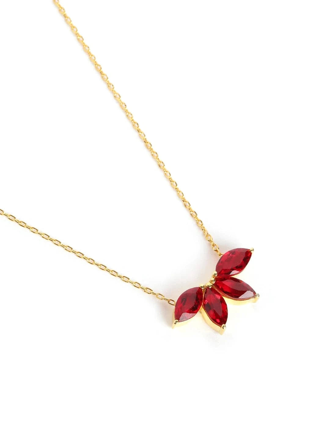 Sanguine Ray Pendant Chain (925 Real Silver) - Gold