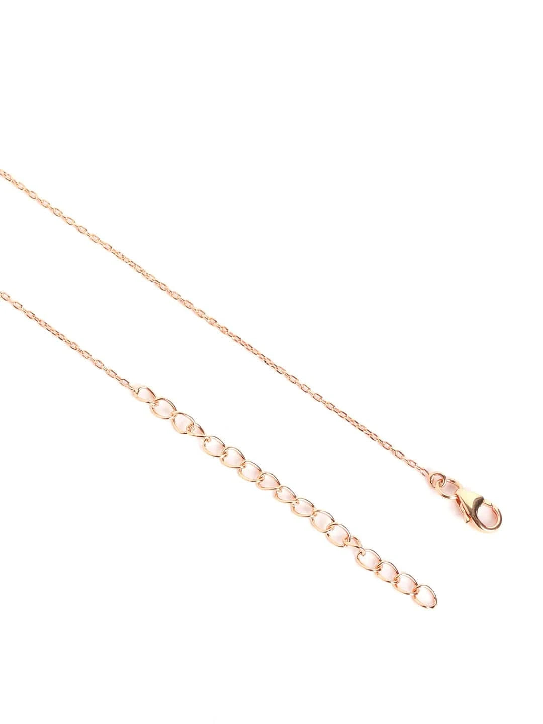 Fayra Ray Pendant Chain (925 Real Silver) - Rose Gold