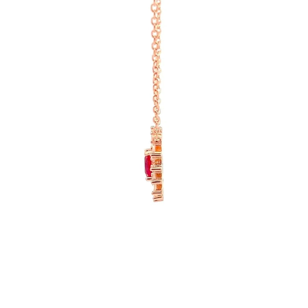 Solara Pendant Chain (Pure Silver) - Rose Gold